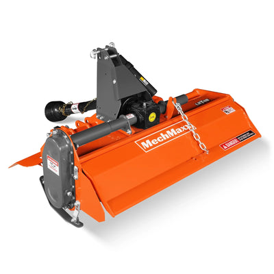 48 in Rotary Tiller, 3 Point Hitch Cat.1, Chain Drive, PTO Shaft Included with Shear Bolt, 18-35 HP, LRT48