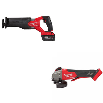 Milwaukee 2821-21 M18 FUEL Recip Saw Kit W/ FREE 2888-20 M18 FUEL Grinder, Bare