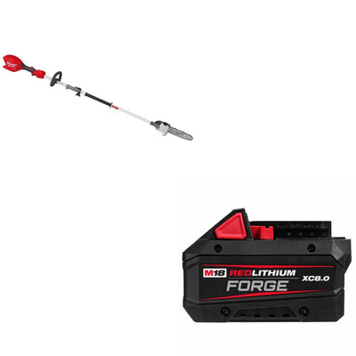 Milwaukee 3016-20PS M18 FUEL Pole Saw W/ 48-11-1881 M18 XC8.0 Battery Pack