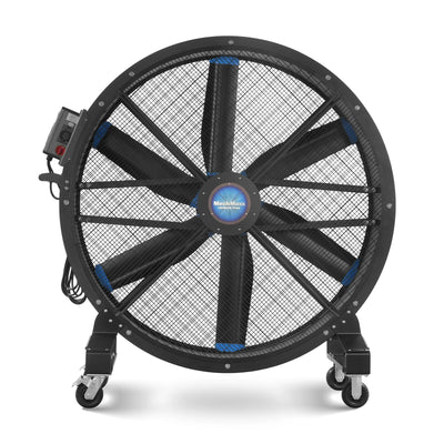 59" Portable Industrial Fan with Variable High-Efficiency PMSM Motor,Mobile High Volume Floor Fan for Warehouse,Workshop & Gym