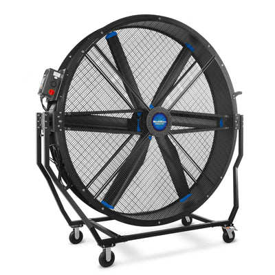79" Portable Industrial Fan with Variable High-Efficiency PMSM Motor,Tiltable Mobile High Volume Floor Fan for Warehouse,Workshop & Gym