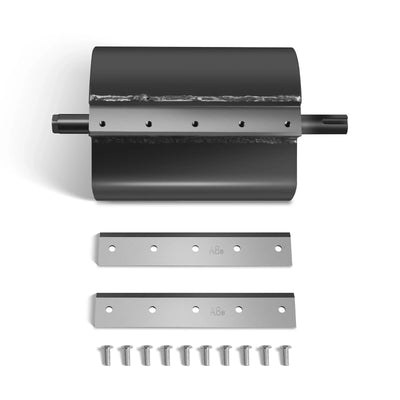 Cutter Barrel and 2 Blades for Wood Chipper GS1500 (SKU: 110200, 110200K, 110200Y)