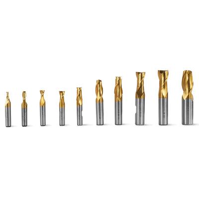 20PCS HSS END MILLS SET for SKU: 500200 | Model: VM18L SKU: 500201 | Model: VM18LD SKU: 500202 | Model: VM25L SKU: 500203 | Model: VM25LD SKU: 500204 | Model: VM32L SKU: 500205 | Model: VM32LD