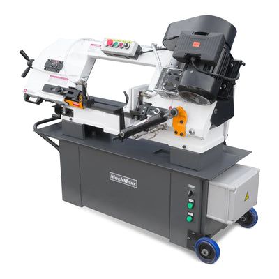 9 Inch Horizontal Metal Cutting Band Saw BS-912B, 4-Speed Adjustable, 1.5HP 115V/230V Dual Voltage Pre-Wired 115V, Hydraulic Feed, Coolant System, 0-45° Miter Cutting, Portable Metal Band Saw for Steel, Stainless Steel, Aluminum, Metal Fabrication BS-912B