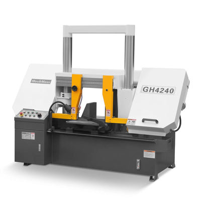 15.7" Industrial Horizontal Metal Cutting Band Saw, Hydraulic Feed, 3.0/4.0 kW Motor, Manual Clamping, for Steel, Alloy, Metal Fabrication GH4240