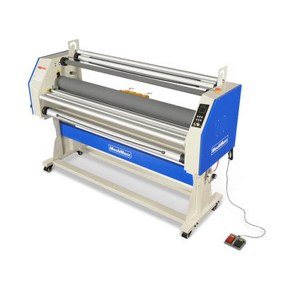 67" Wide Format Full - Auto Cold & Heat Assisted Pneumatic Laminator Machine (Model 1700 - A1) with 4 Trimmers, Max Speed 65.6 ft/min, 63" Max Width, 1.88" Max Thickness, Infrared Heating, Digital Control (Requires Air Compressor, Not Included)-1700-A1