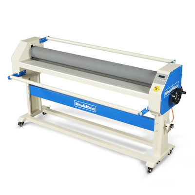 63" Wide Format Pneumatic Laminator Manual Cold Laminating Machine 60" Max Laminating Width,Pneumatic Roller Lift Portable Stand Included, 0.78" Max Thickness (Requires Air Compressor, Not Included) 1600-C2