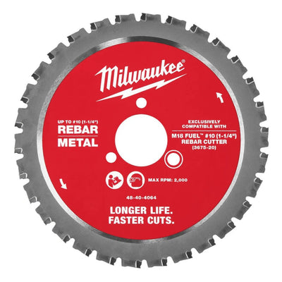 Milwaukee 48-40-4068 #10 (1-1/4 in.) Rebar Cutting Blade for M18 FUEL Rebar Cutter (10 Pack)