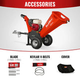 4" Honda Gasoline Engine Wood Chipper & 12" Stump Grinder Bundle,  GS650 & SGR1500 thumbnail 12