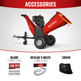 6 inch KOHLER E-Start 429cc 14HP Gasoline Engine Powered Drum Wood Chipper , P4206 thumbnail 6