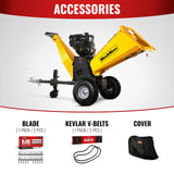 6 inch E-start B&S VANGUARD 408cc 14hp Gasoline Engine Powered Drum Wood Chipper,   P4206 thumbnail 4