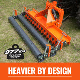 84" Heavy Duty Soil Pulverizer,  Double Spiked Roller,  29 Shanks,  Category 1 and 2,  3 Point Hitch Tractor Attachment,  TSP84D thumbnail 3