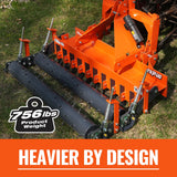 60" Heavy Duty Soil Pulverizer,  Double Spiked Roller,  21 Shanks,  Category 1 and 2,  3 Point Hitch Tractor Attachment,  TSP60D thumbnail 3