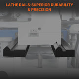 Industrial Metal Lathe Machine with DRO 14' x 40'' High Precision 84-1850 RPM  Variable Speed Metal Working Machine 2HP Small Lathe with Stand 1440G thumbnail 10