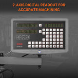 14" x 40" Industrial Metal Lathe Machine with Variable Speed DRO Gunsmith Gearhead Precision Turning Drilling Belt Drive 1440GV thumbnail 3