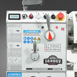 14" x 40" Industrial Metal Lathe Machine with Variable Speed DRO Gunsmith Gearhead Precision Turning Drilling Belt Drive 1440GV thumbnail 11