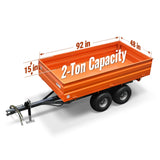 MechMaxx 2-Ton Capacity Heavy-Duty Dump Trailer,  DT4X8 thumbnail 1