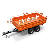 3-Point PTO Stump Grinder & 2-Ton Heavy-Duty Dump Trailer Bundle, SG24 & DT4X8 thumbnail 28