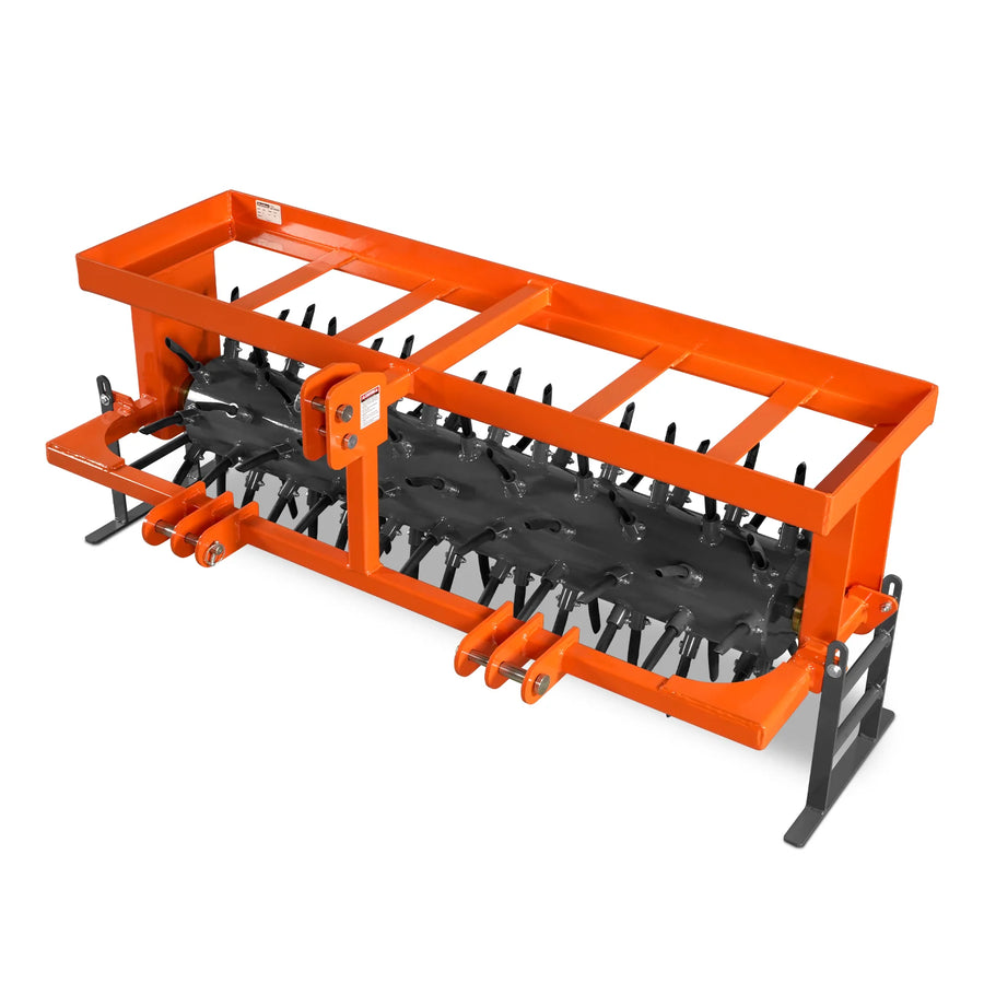 62" 3 Point Drum Filled Plug Aerator Fits Cat 1 And 2 Tractors,  DLA60