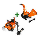 3-Point PTO Stump Grinder & Wood Chipper Bundle; SG24PRO; BX42S; Orange thumbnail 1