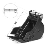 4-Piece Mini Excavator Attachment Set for Mini Compact Excavator ( SKU: 150530; 150531; 150532 ) thumbnail 7