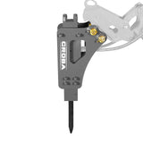 Hydraulic Breaker Hammer for Mini Compact Excavator MEC17, MEC17PRO, 360 J Impact Energy, 700-1200 Bpm (SKU: 150533; 150534） thumbnail 1