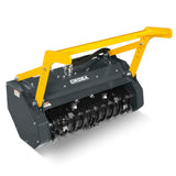 37"Mini Skid Steer Drum Forestry Brush Mulcher Attachment,  Hydraulic Flow Range 11 To 16 GPM, MCH37 thumbnail 9