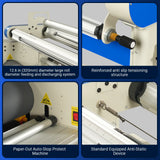 67" Wide Format Full Auto Cold & Heat Assisted Pneumatic Laminator Machine with 4 Trimmers, Max Speed 52.5 ft/min, 63" Max Laminating Width, 1.1" Max Thickness, Infrared Heating, Digital Control (Requires Air Compressor, Not Included)-1700-A3 thumbnail 5