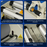 65" Wide Format Full-Auto Cold & Heat Assisted Pneumatic Laminator Machine with 4 Trimmers, Max Speed 40ft/min, 63" Max Width, 1.1" Max Thickness, Infrared Heating, Digital Control Pneumatic Roller Lifting (Requires Air Compressor, Not Included) 1700-B1 thumbnail 6