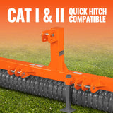 84" Cultipacker with 37 Ductile Iron Wheels,  Scraper Bar Included,  Category 1 and 2,  3 Point Hitch Tractor Attachment,  TCP1084 thumbnail 6