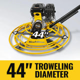 15 HP 44 in Walk-Behind Concrete Power Trowel with Blades and Float Pan, PT46Z thumbnail 3