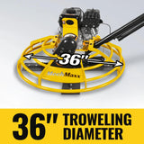 5.8 HP 36 in Walk-Behind Concrete Power Trowel with Blades and Float Pan, PT36Z thumbnail 3