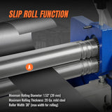 30-inch 3-in-1 Pan and Box Brake – Slip Roll, Shear, Bending Machine for Sheet Metal, 20 Gauge Mild Steel, Adjustable Fingers, Heavy Duty, Metalworking, Fabrication, Rolling, Bending MMCB3016 thumbnail 4