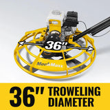 Honda GX160 36 in Walk-Behind Concrete Power Trowel with Blades and Float Pan, PT36H thumbnail 3