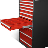 Heavy Duty Modular Drawer Cabinet - 11 Drawer,  59" H x 28.5" W x 28.5" D Tool Storage Organizer,  Steel Construction thumbnail 17