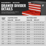Heavy Duty Modular Drawer Cabinet - Drawer,  59" H x 28.5" W x 22.5" D Tool Storage Organizer,  Steel Construction thumbnail 3
