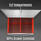 Heavy Duty Modular Drawer Cabinet - Drawer,  59" H x 28.5" W x 22.5" D Tool Storage Organizer,  Steel Construction thumbnail 6