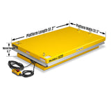 2200lb Capacity Stationary Electric Hydraulic Lift Table ,  51.2" x 32.3" Platform,  39.4" Lift Height , UL Certified Motor,  ELT22 thumbnail 3