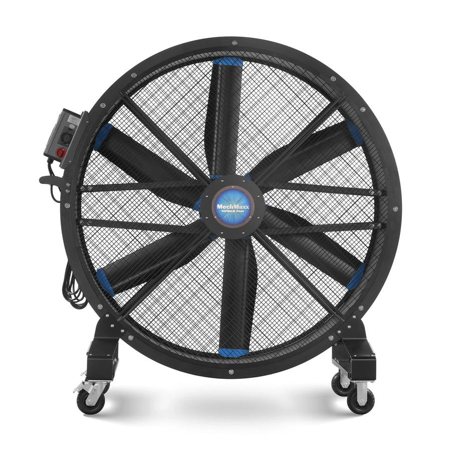 59" Portable Industrial Fan with Variable High-Efficiency PMSM Motor,Mobile High Volume Floor Fan for Warehouse,Workshop & Gym