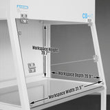 33.9″ Wide CB-H1 Horizontal Laminar Flow Clean Bench with HEPA Filtration & UV Sterilization | ISO Class 5 thumbnail 3