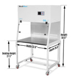33.9″ Wide CB-V1 Vertical Laminar Flow Clean Bench with HEPA Filtration & UV Sterilization | ISO Class 5 thumbnail 2