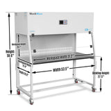 53.5″ Wide CB-V2 Vertical Laminar Flow Clean Bench with HEPA Filtration & UV Sterilization | ISO Class 5 thumbnail 2