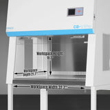 39″ Wide CB-V1Pro Vertical Laminar Flow Clean Bench with HEPA Filtration & UV Sterilization | ISO Class 5 thumbnail 3