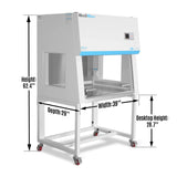 39″ Wide CB-V1Pro Vertical Laminar Flow Clean Bench with HEPA Filtration & UV Sterilization | ISO Class 5 thumbnail 2