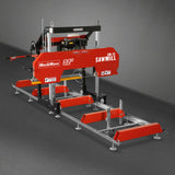 32" Portable Sawmill,  420cc 15HP DUCAR E-Start Gasoline Engine,  29" Board Width,  13' Track Length ,  SM32 thumbnail 27