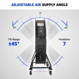 59" Portable Industrial Fan with Variable High-Efficiency PMSM Motor,Tiltable Mobile High Volume Floor Fan for Warehouse,Workshop & Gym thumbnail 4