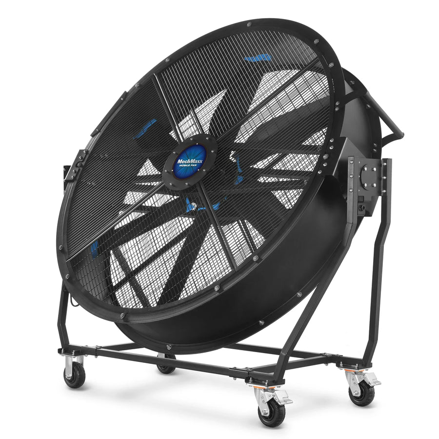 59" Portable Industrial Fan with Variable High-Efficiency PMSM Motor,Tiltable Mobile High Volume Floor Fan for Warehouse,Workshop & Gym