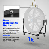 79" Portable Industrial Fan with Variable High-Efficiency PMSM Motor,Tiltable Mobile High Volume Floor Fan for Warehouse,Workshop & Gym thumbnail 2