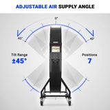 79" Portable Industrial Fan with Variable High-Efficiency PMSM Motor,Tiltable Mobile High Volume Floor Fan for Warehouse,Workshop & Gym thumbnail 4