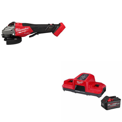 Milwaukee 3670-20 M18 FUEL 4-1/2"-6" Grinder W/ 48-59-1861 M18 18V Starter Kit